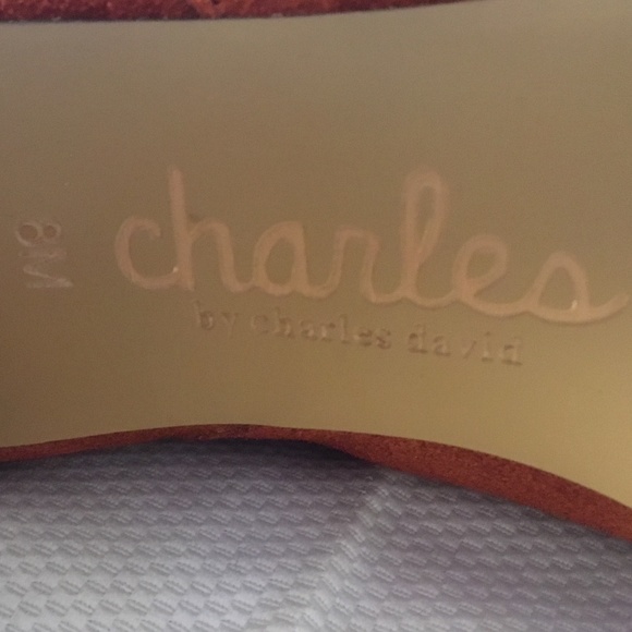 CHARLES BY CHARLES DAVID Women's Red Ruched Barrie Leather Booties Size 8M - Picture 8 of 11